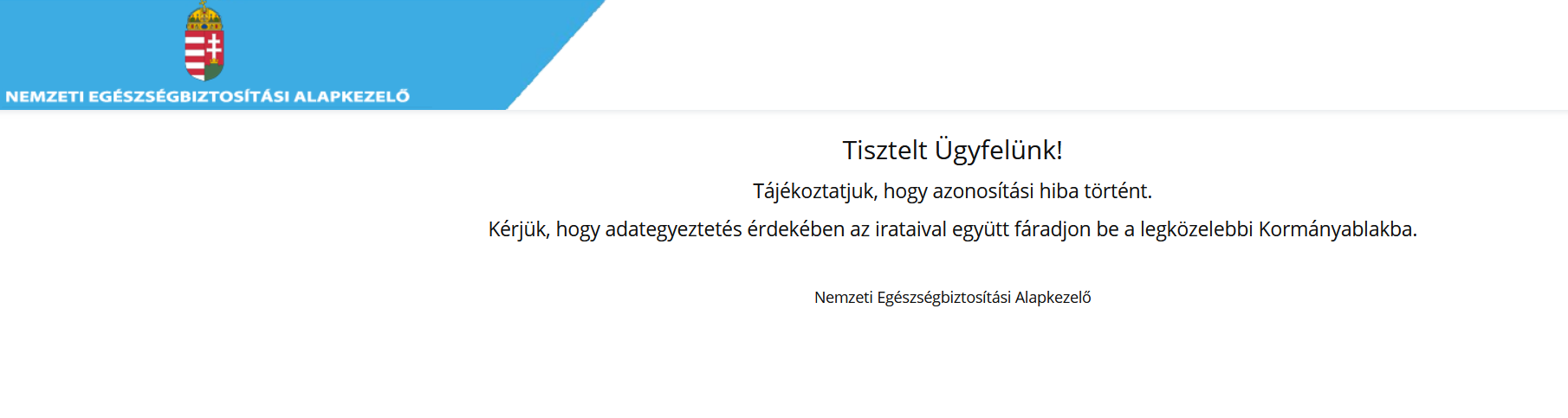 taj ellenőrzés - nem jó