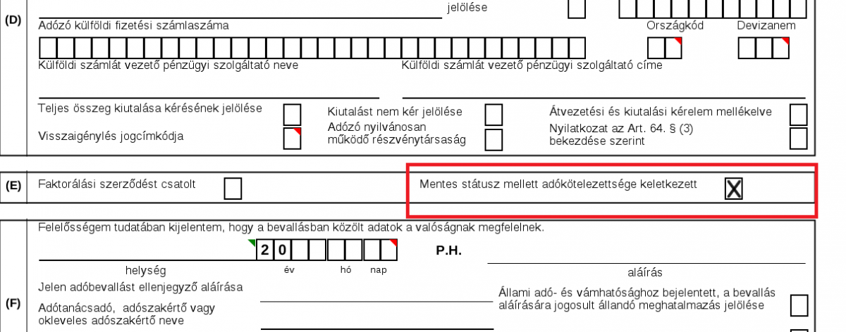 Áfa mentesség 2020